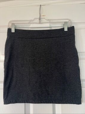 Forever 21 Dark Charcoal Knit Mini Skirt